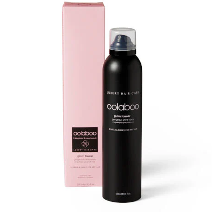 Oolaboo Glam Former Gorgeous Shine Spray 250ml spray con caja