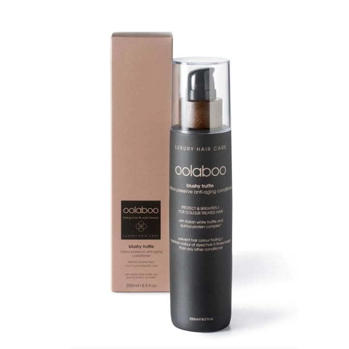 Oolaboo Blushy Truffle Pure Chocolate Conditioner 250ml frasco con caja