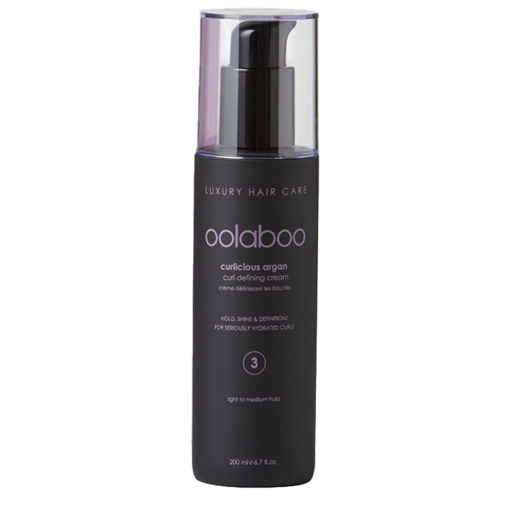 Oolaboo Curlicious Argan Curl Defining Cream 200ml frasco sin caja