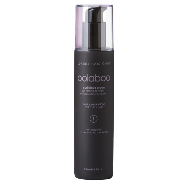 Oolaboo Curlicious Argan Curl Refining Co-Wash 250ml frasco sin caja