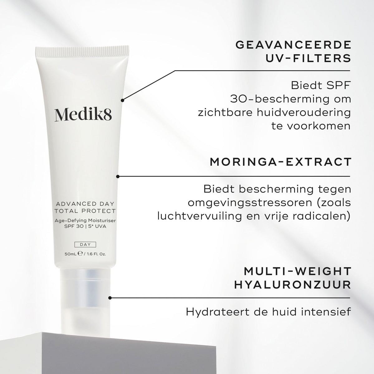 Medik8 Advanced Day Total Protect - SPF 30 50ml ingredientes principales