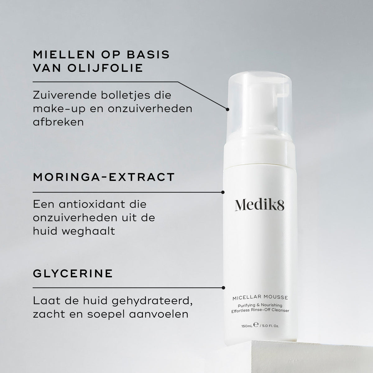 Medik8 Micellar Mousse ingredientes principales