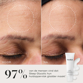 Medik8 Sleep Glycolic 30ml resultado antes y después