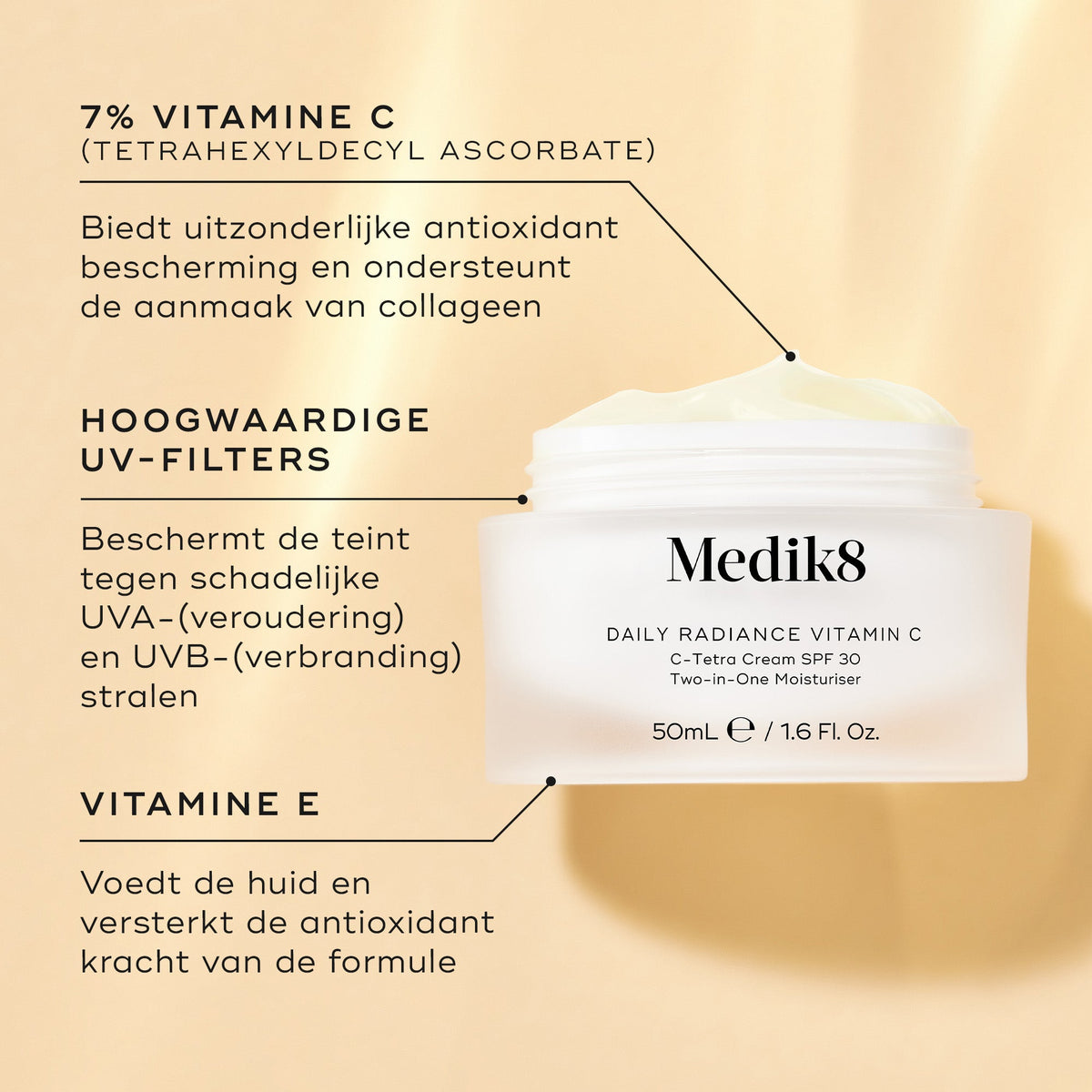 Medik8 Daily Radiance Vitamin C 50ml ingredientes principales