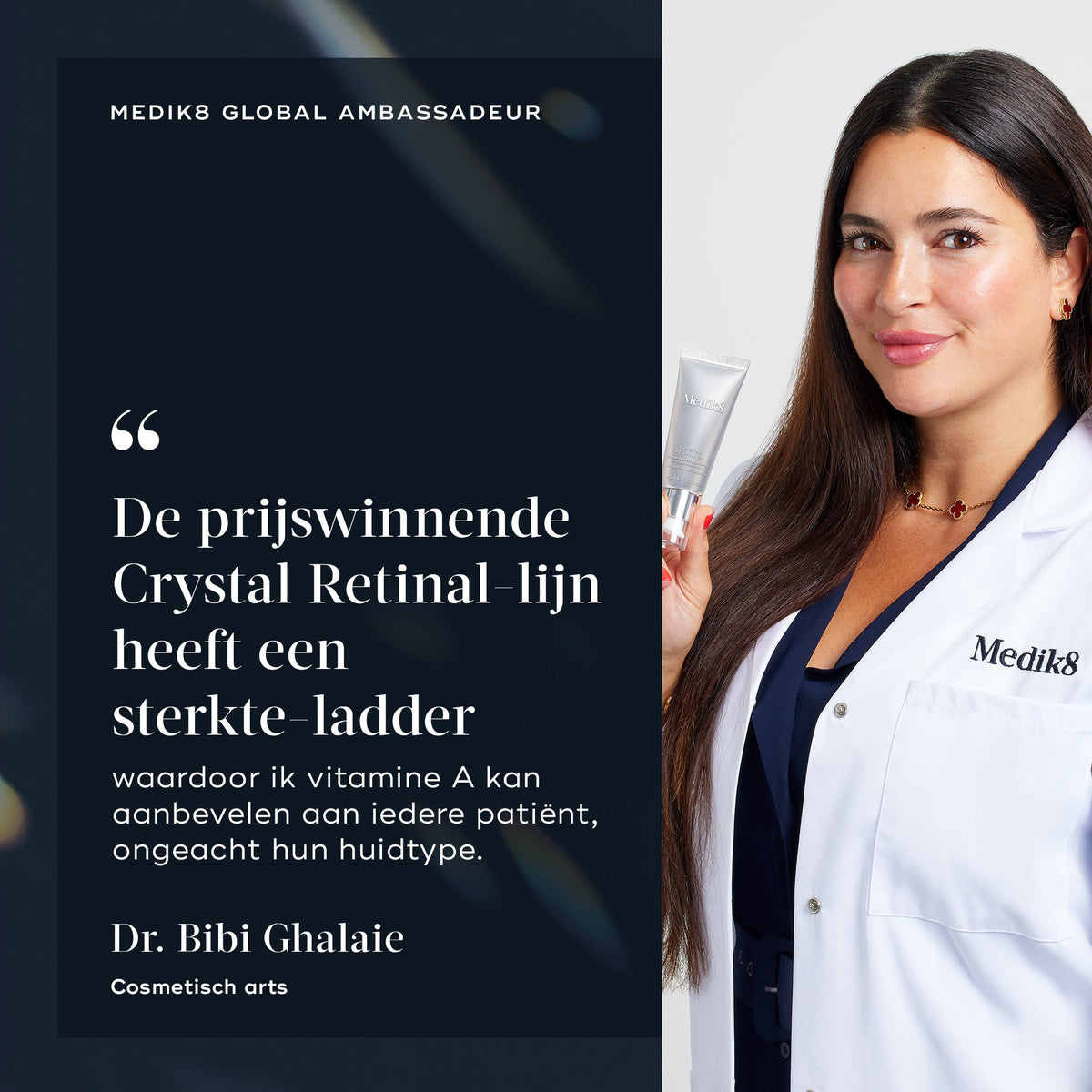 Medik8 Crystal Retinal 20 30ml dermatoloog advies Dr. Bibi Ghalaie