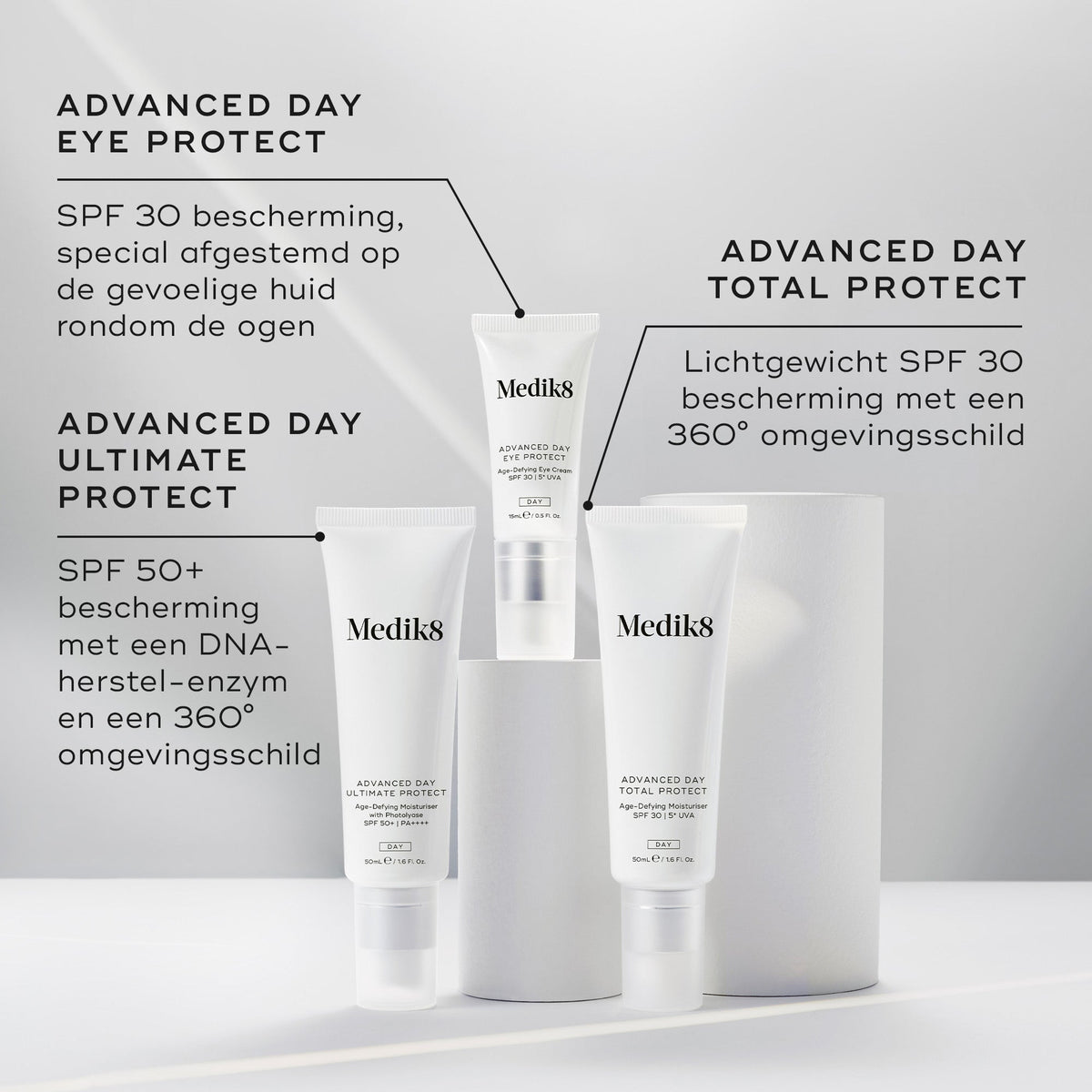 Medik8 Advanced Day Ultimate Protect SPF 50+ 50ml productlijn