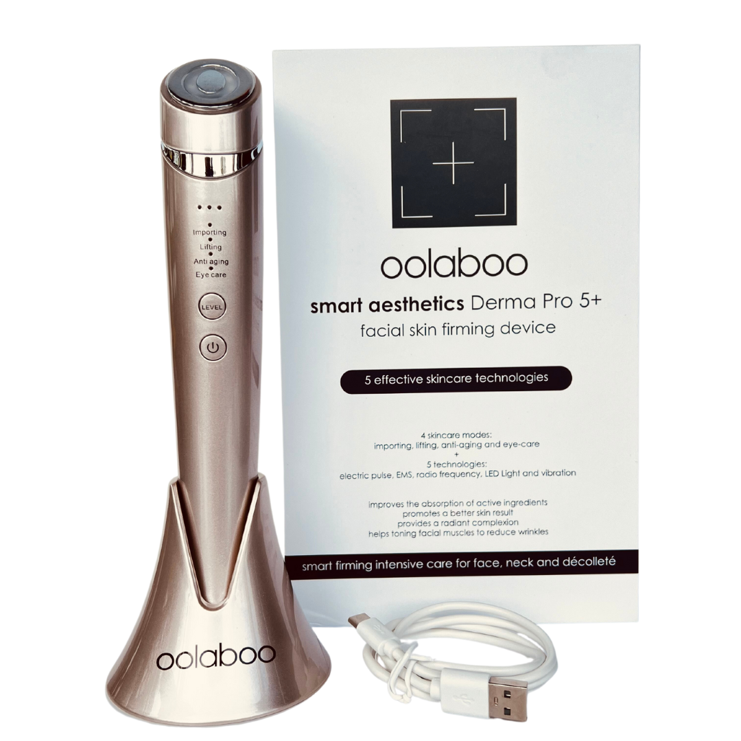Oolaboo Smart Aesthetics Derma Pro 5+ aparato con caja y cable de carga