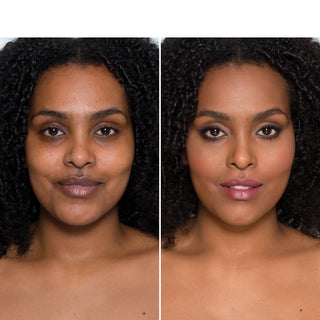 Delilah Alibi Foundation Umber before and after
