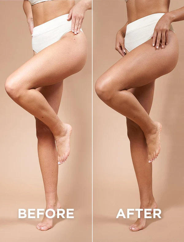 Bondi Sands Skin Illuminator Gradual Tanning Lotion antes y después