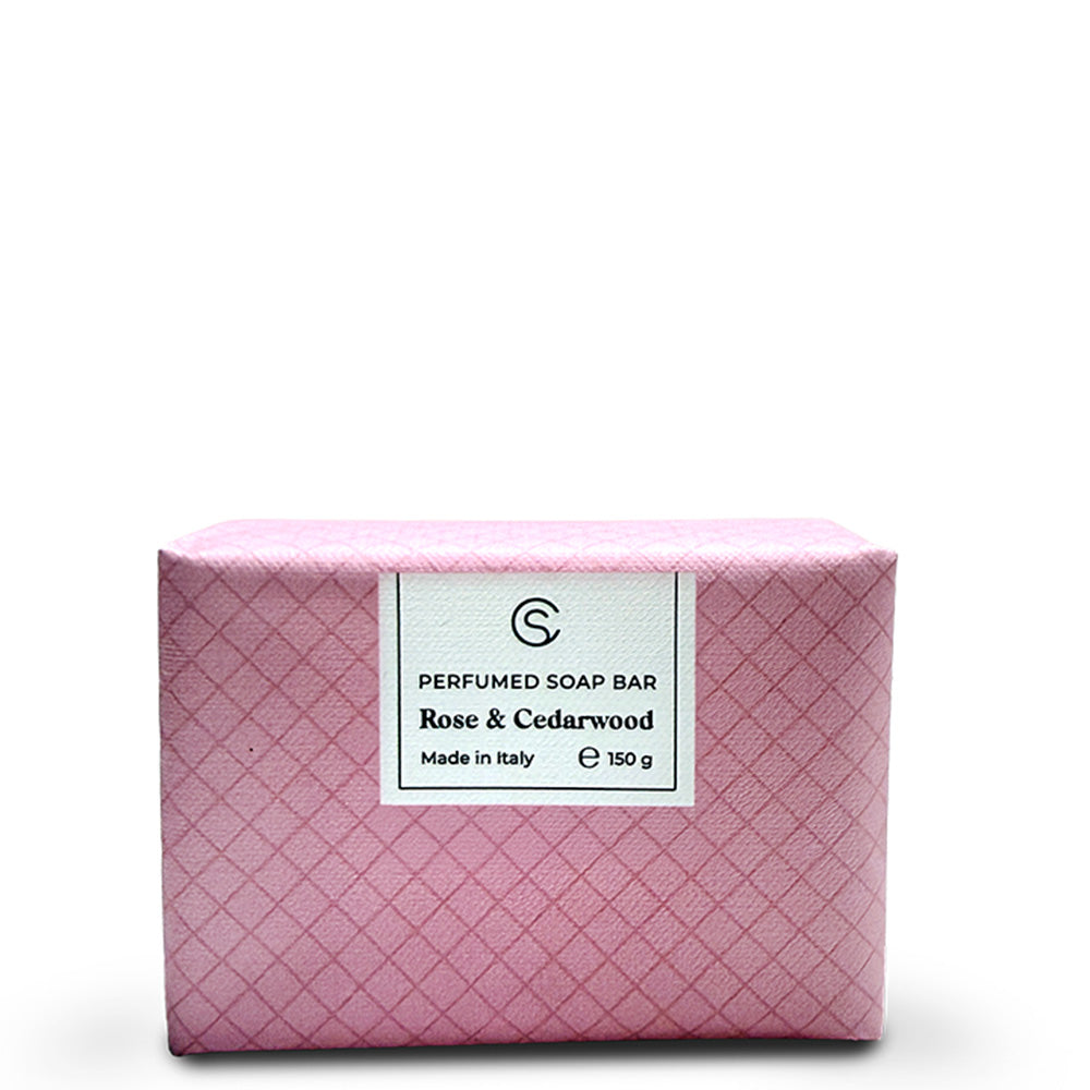 Care for Skin Pastilla de jabón - Rosa y cedro 150 g