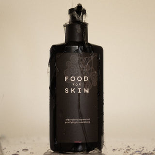 Elderberry Shower Oil in de douche