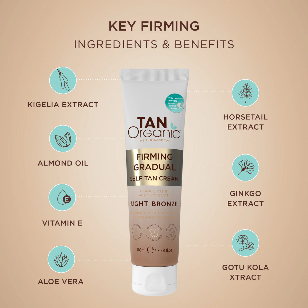 TanOrganic Firming Gradual Selftan Cream  ingredients