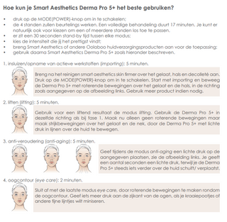 Smart Aesthetics Derma Pro 5+ gebruiksaanwijzing