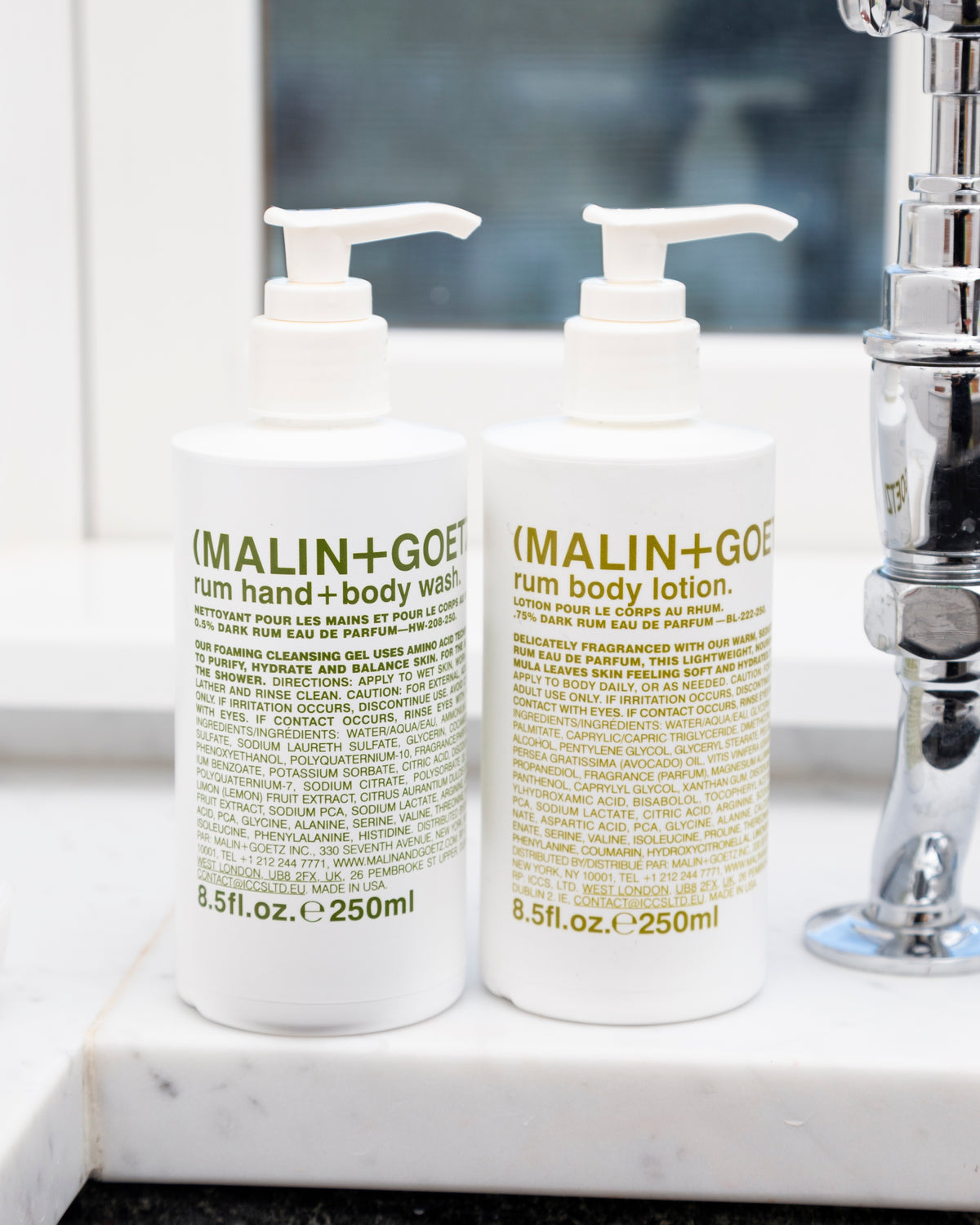 Malin+Goetz Rum Body Lotion y rum hand+body wash