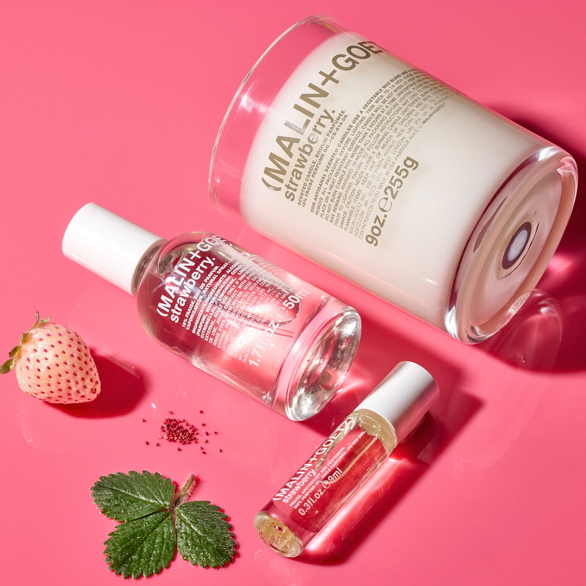 Malin+Goetz vela perfumada strawberry perfume ambiente
