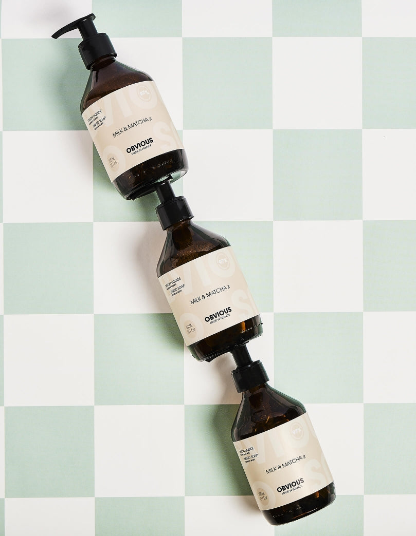 Obvious Parfums Milk & Matcha Liquid Soap sfeer1