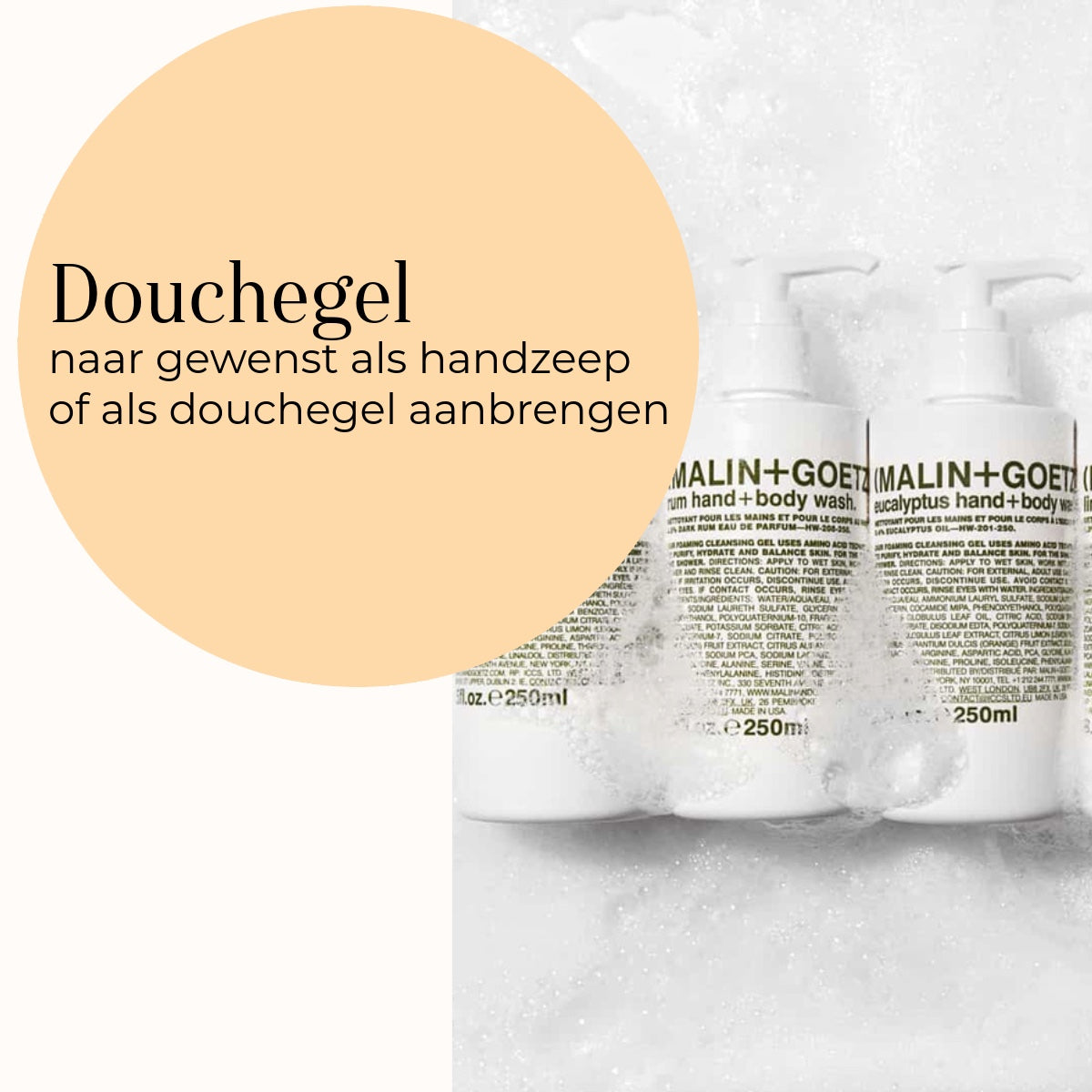 Rum Hand + Body Wash uso