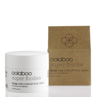 Oolaboo Super Foodies Pure Comfort Face Cream tarro de 50ml con caja