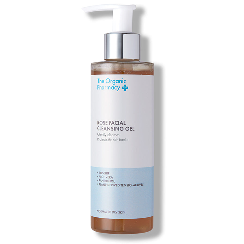 The Organic Pharmacy Gel limpiador facial de rosa 200ml