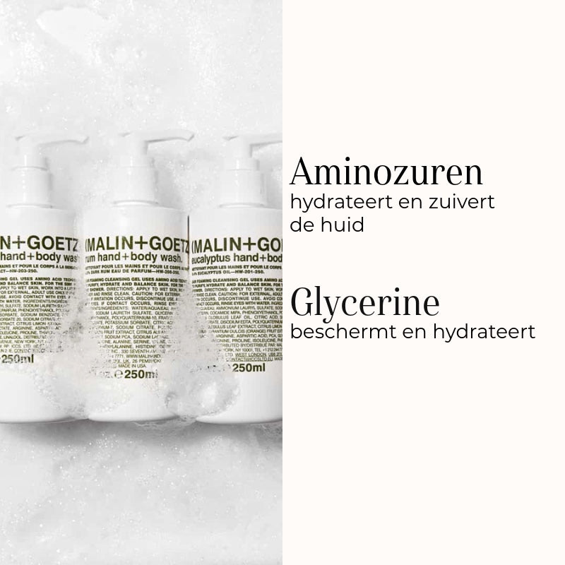 Rum Hand + Body Wash ingredientes