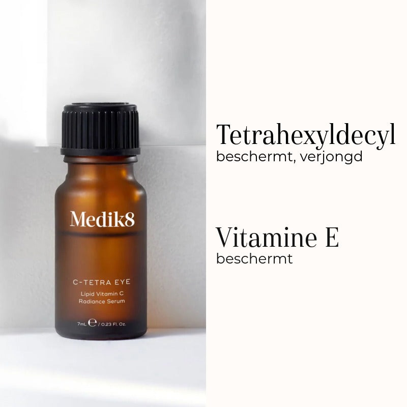 Medik8 C-Tetra Eye 7ml ingredientes tetrahexildecilo y vitamina E