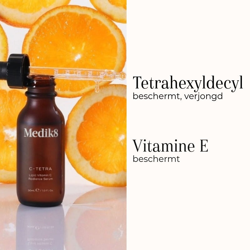Medik8 C-Tetra 30ml ingredientes tetrahexildecilo y vitamina E