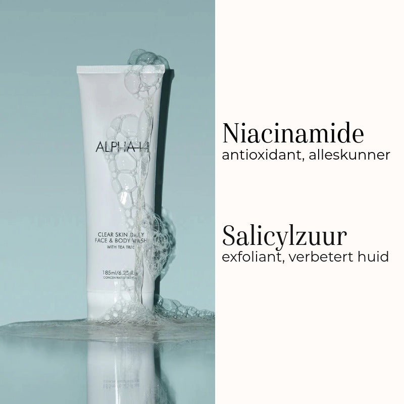 Clear Skin Daily Face & Body Wash 185ml | Alpha-H
