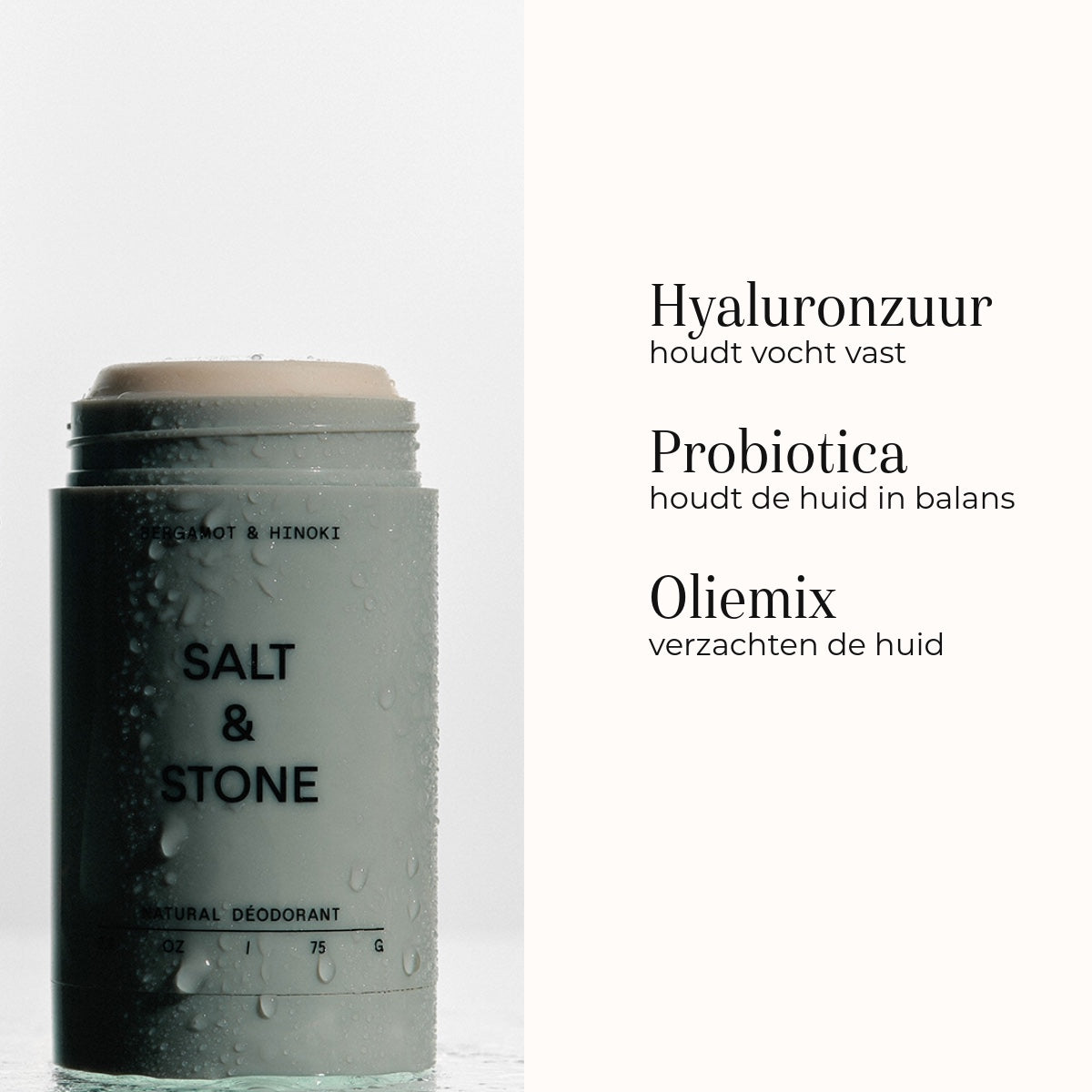 Natural Deodorant Gel - Bergamot & Hinoki Sensitive 75gr ingredientes