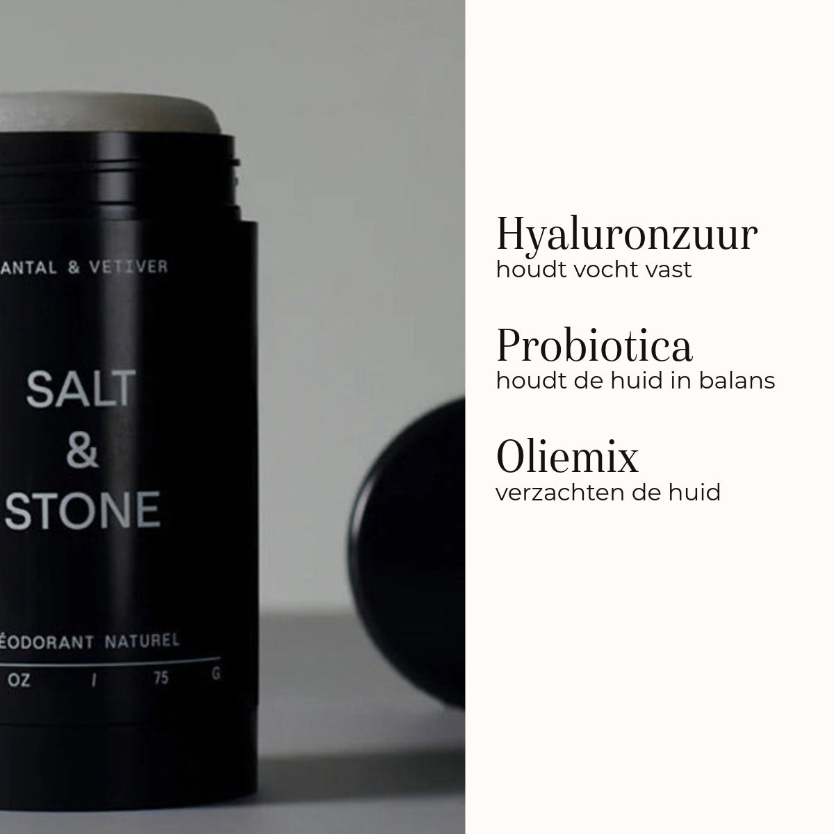 Natural Deodorant Gel - Santal & Vetiver (Sensitive Skin) 75gr ingredientes