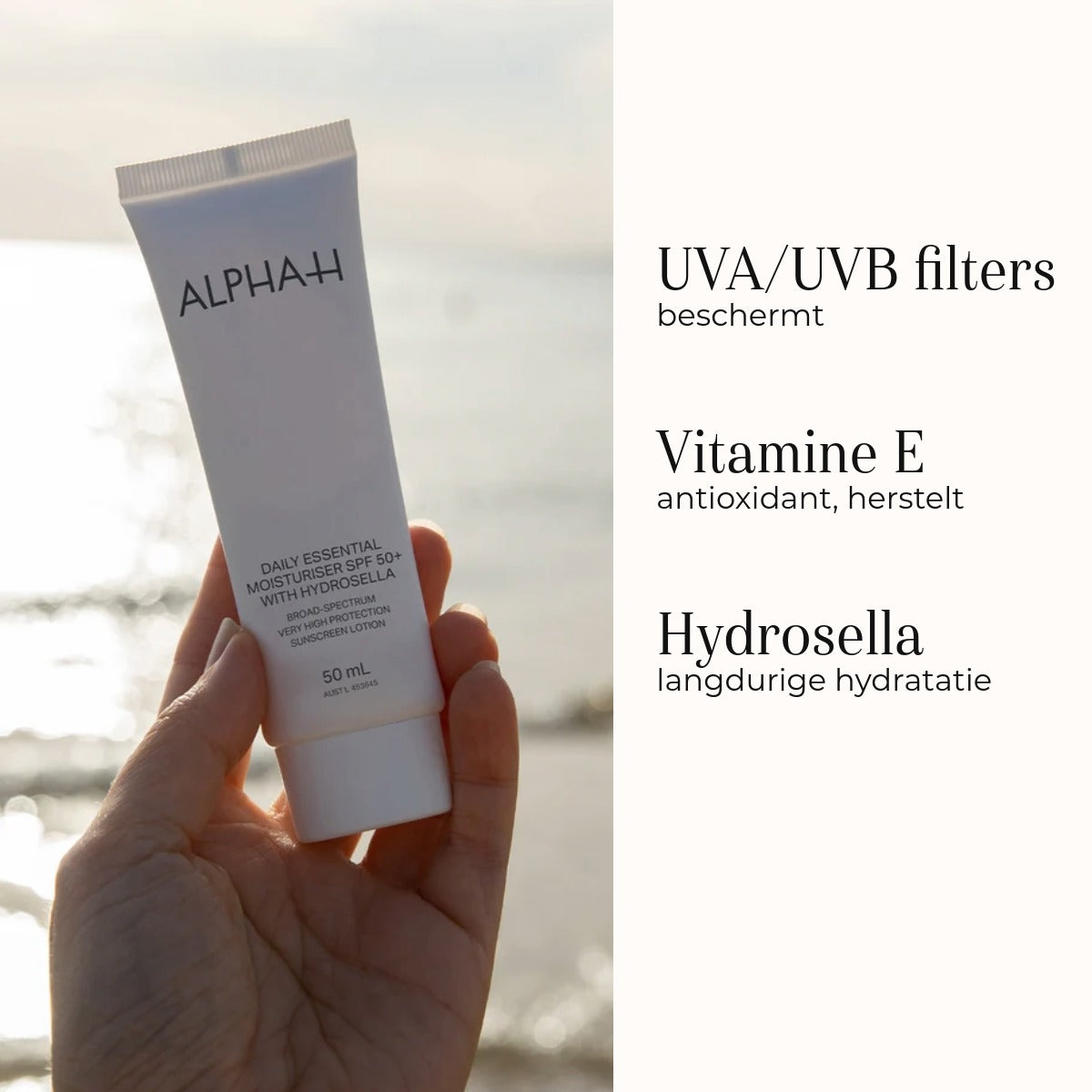 Daily Essential Moisturiser SPF50 - 50ml | Alpha-H
