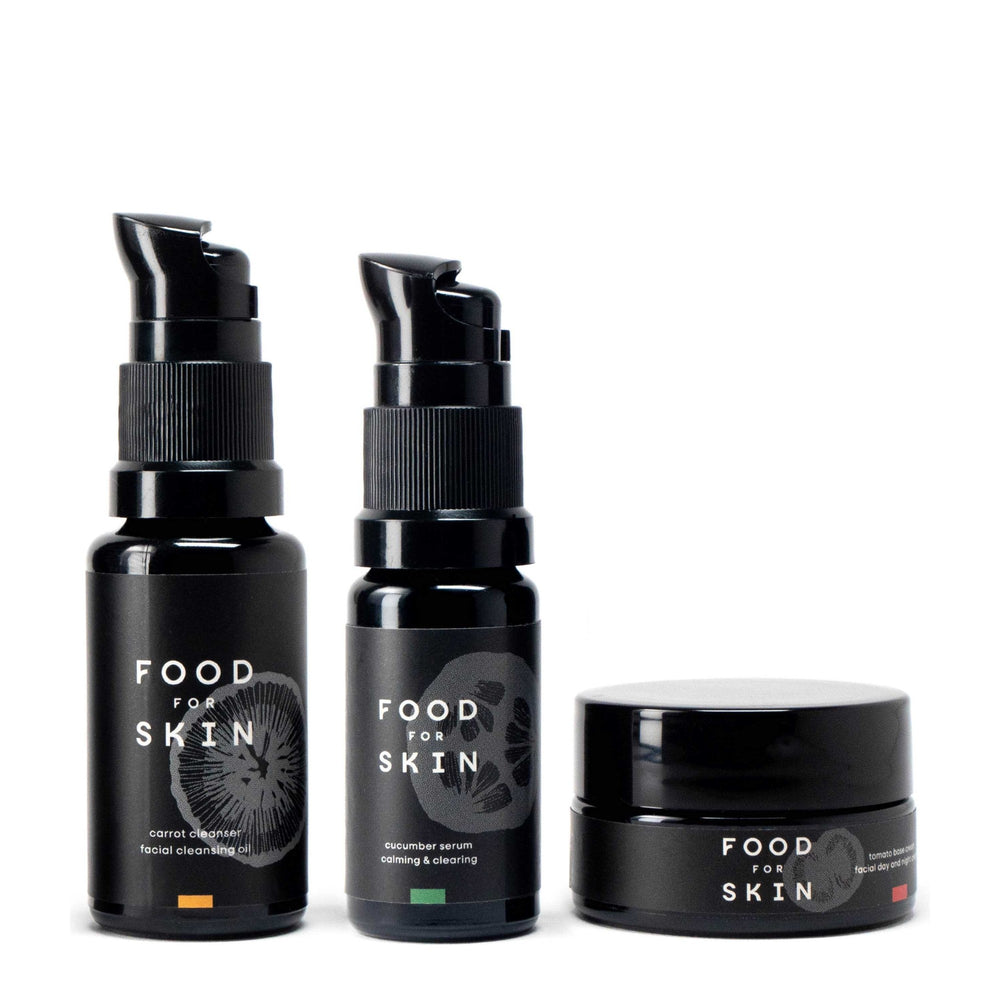 Food for Skin Set de prueba Cucumber - calmante 15 ml, 15 ml, 10 ml