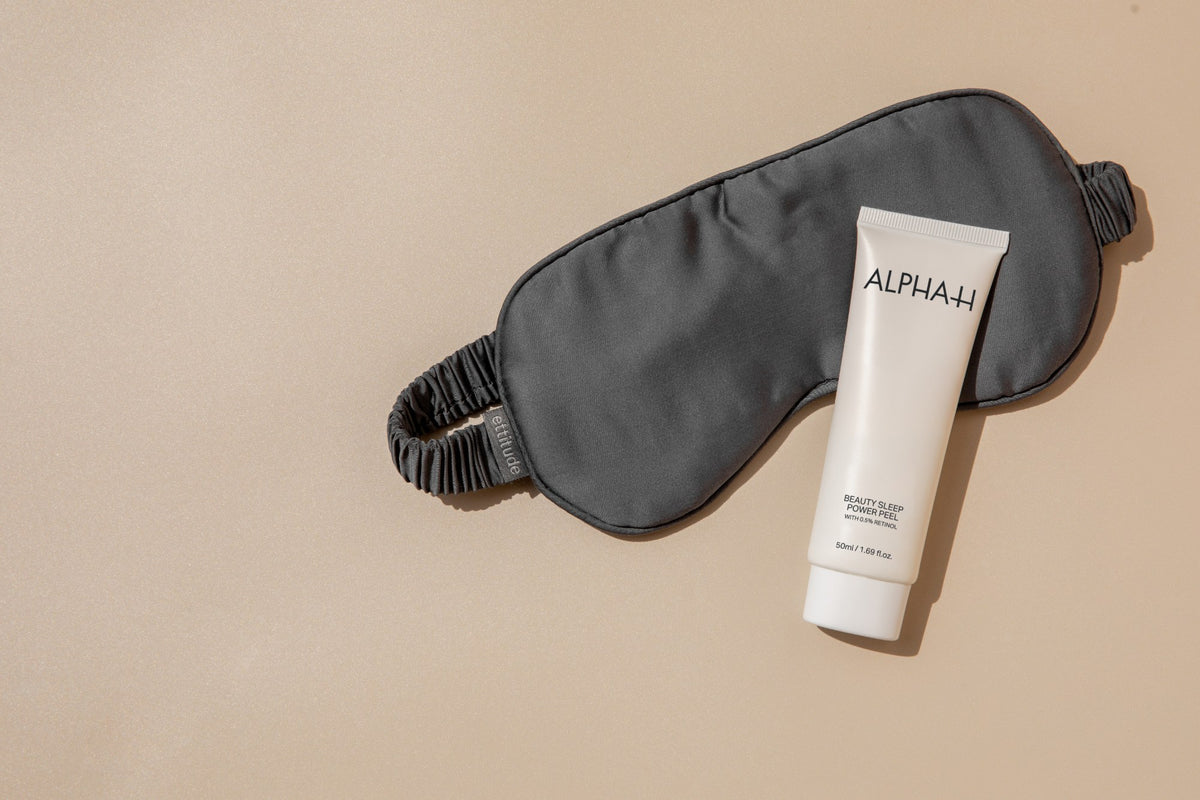 Alpha-H Beauty Sleep Power Peel con antifaz para dormir
