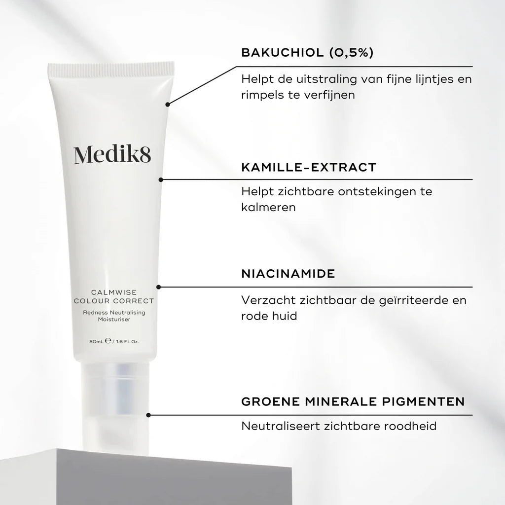 Medik8 Calmwise Colour Correct 50ml ingredientes bakuchiol y niacinamida