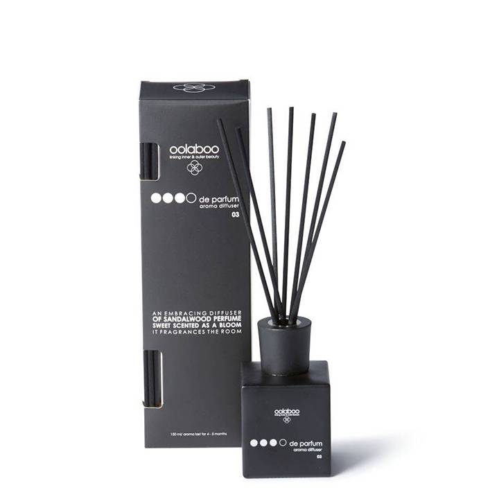 Oolaboo OOOO de Parfum Diffuser Sandalwood 150ml difusor con varillas y caja
