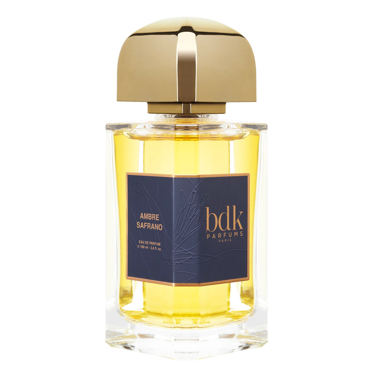 BDK Parfums Ambre Safrano frasco vista frontal en diagonal