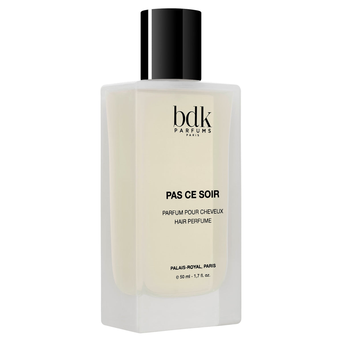 BDK Parfums Hair Perfume Pas Ce Soir frasco vista frontal en ángulo