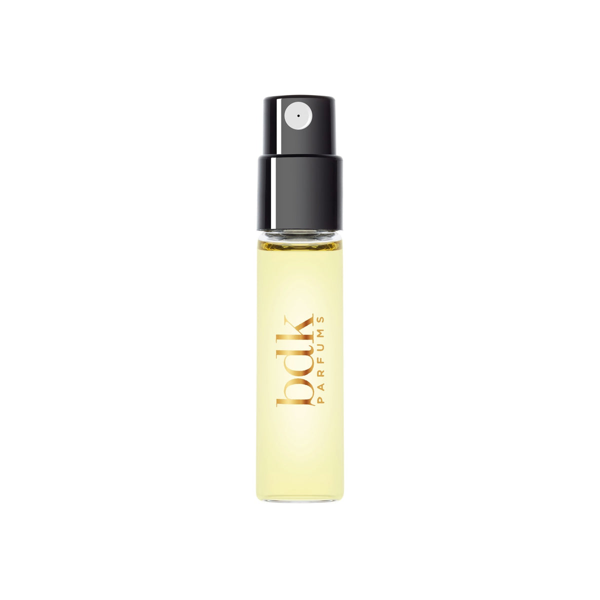 BDK Parfums Velvet Tonka Extrait 2ml muestra lateral con logo bdk