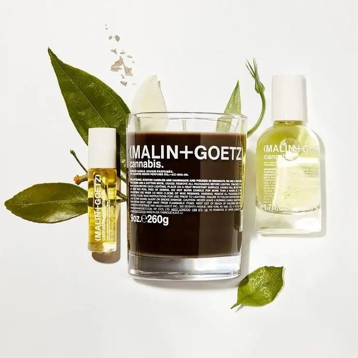 Malin+Goetz Vela perfumada - Cannabis notas olfativas