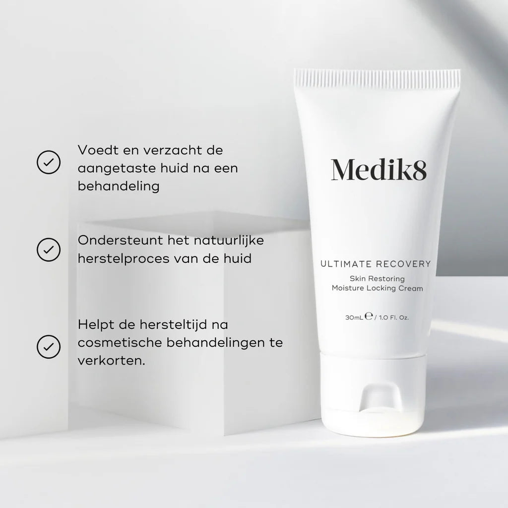 Medik8 Ultimate Recovery 30ml tubo con beneficios