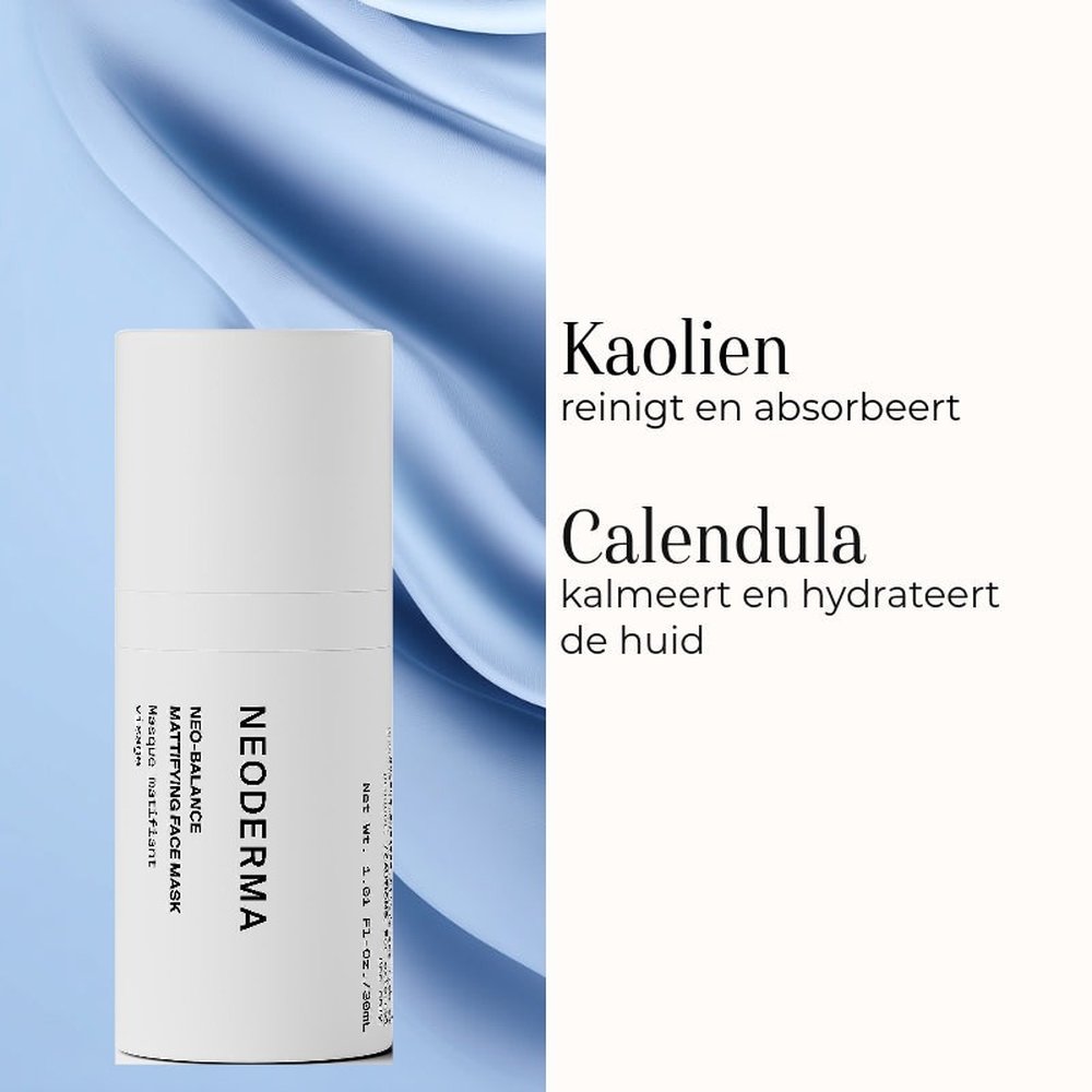 Neoderma Neo-Balance Mattifying Face Mask belangrijkste ingrediënten