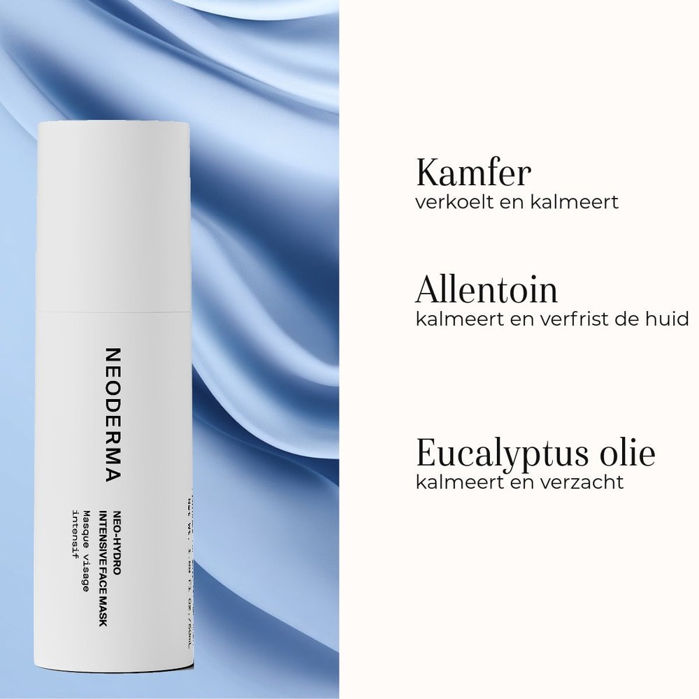 Neoderma Neo-Hydro Intensive Face Mask belangrijkste ingrediënten