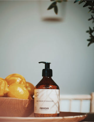 Obvious Parfums Liquid Soap - Une Fleur d, Oranger 300ml sfeer