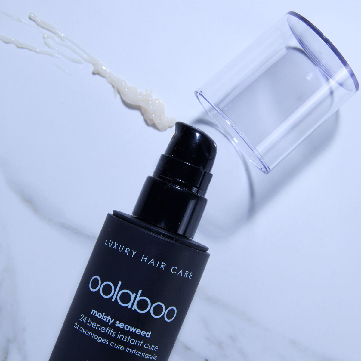 Oolaboo Moisty Seaweed 24 Benefits Instant Cure con una salpicadura de crema