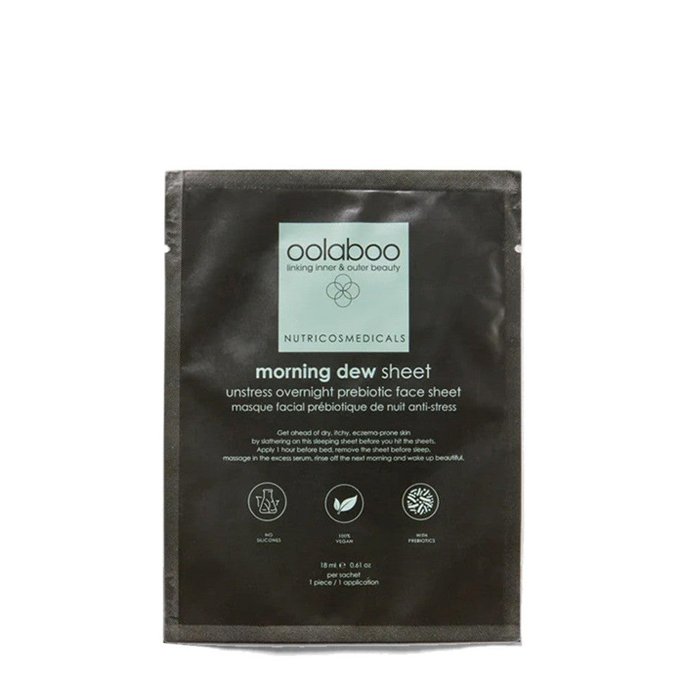 Morning Dew Unstress Overnight Prebiotic Face Sheet 18 ml | Oolaboo