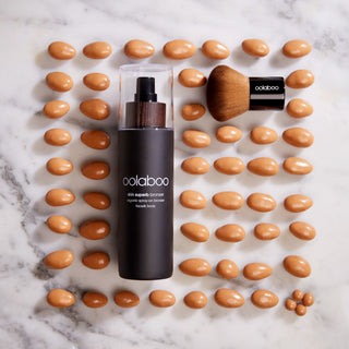 Oolaboo Skin Superb Organic Spray-on Bronzer con brocha y almendras