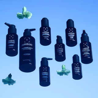 De complete Oolaboo Smart Aesthetics lijn met Superhero Vitamin A Concentrate