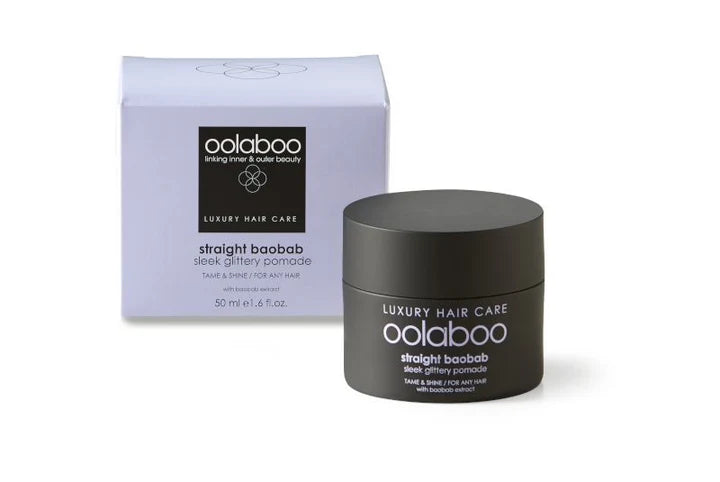 Oolaboo Straight Baobab Pomade tarro con caja
