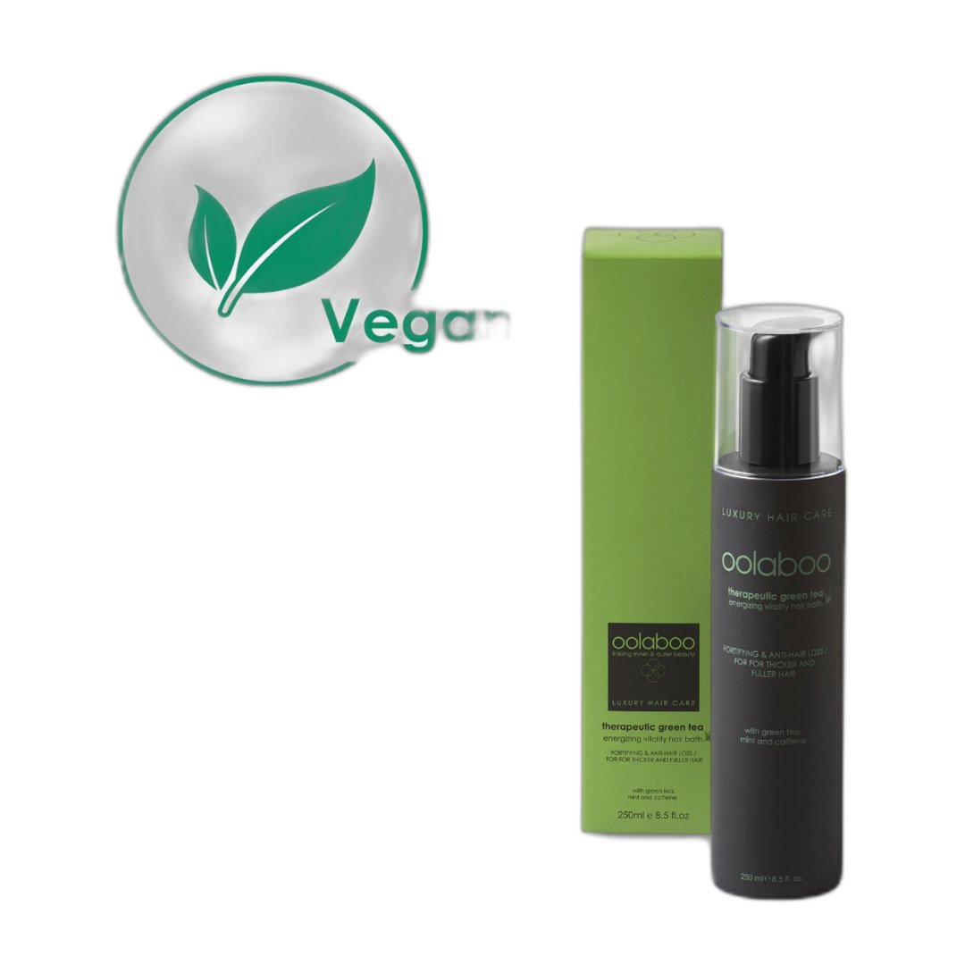 Oolaboo Therapeutic Green Tea Energizing Vitality frasco con caja, vegano