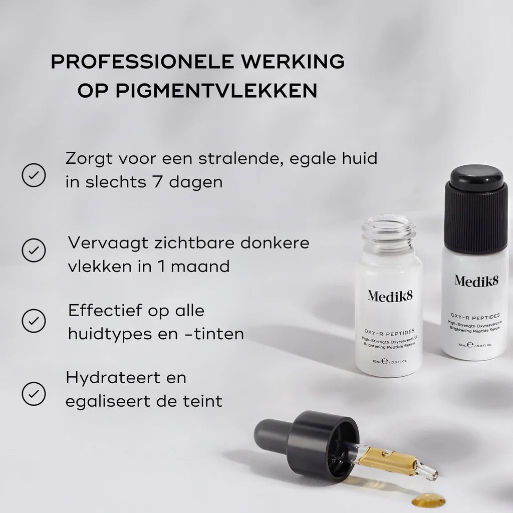 Medik8 Oxy-R Peptides 2x 10ml beneficios para las manchas de pigmentación