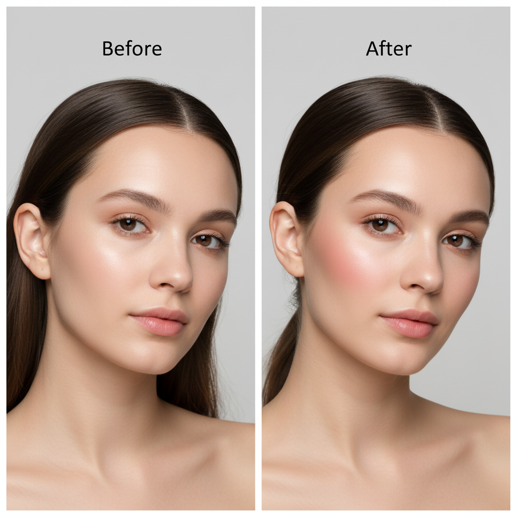 John van G Duo Blush 02 - Glam & Glow antes y después